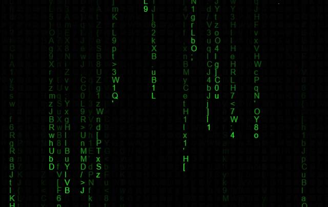 canvas黑客帝国效果